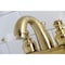 Kingston Brass KB5617PL Restoration 4" Centerset Bathroom Faucet, Brushed Brass KB5617PL - alternate 3